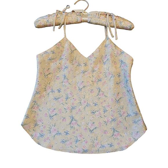 NWOT Vintage Tryse Lingerie Floral Camisole Panty Set with Matching Hanger S - Picture 2 of 11